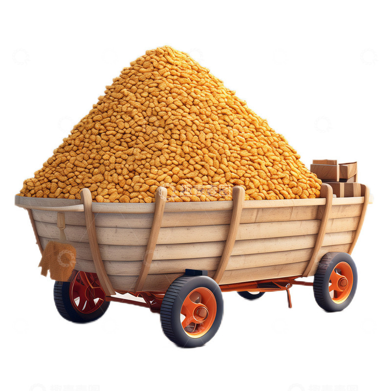 高清大图下载【趣麦麦图】3D立体卡通粮食食物成熟