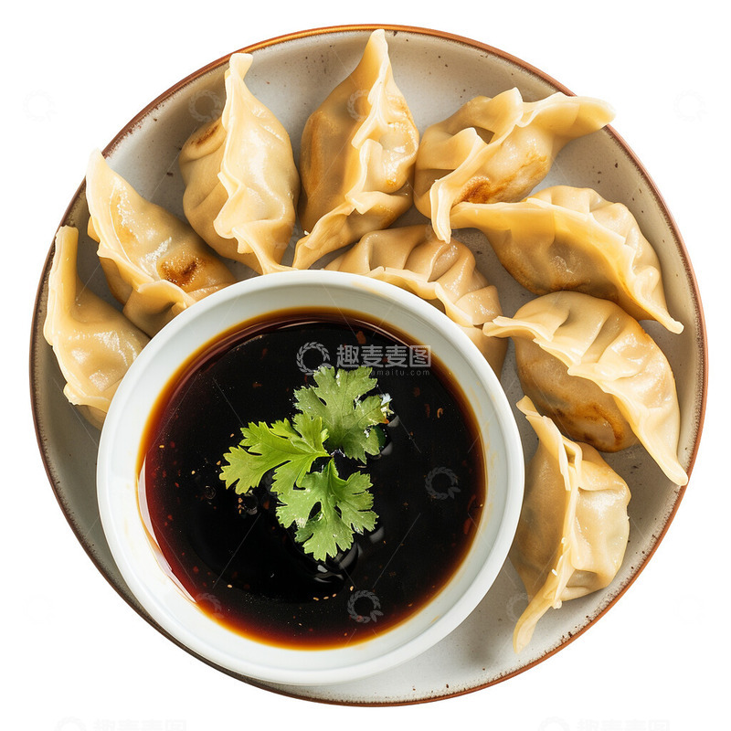 高清大图下载【趣麦麦图】饺子美味的蘸水饺子