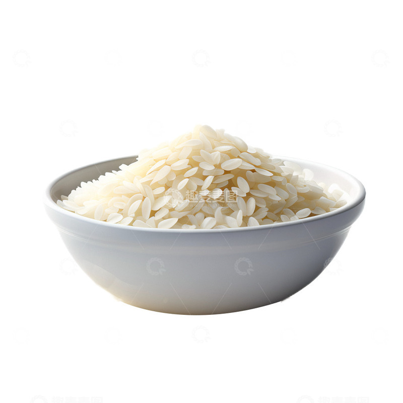 高清大图下载【趣麦麦图】3D立体卡通米饭粮食大米饱满主食