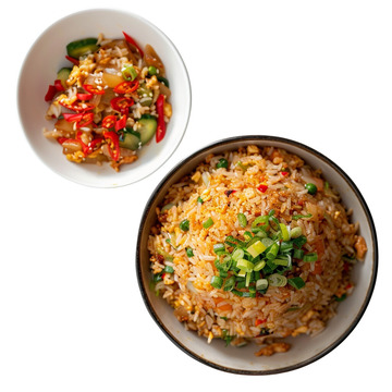 炒饭鱼泡菜套餐