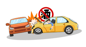交通安全请勿醉驾撞车危险驾驶