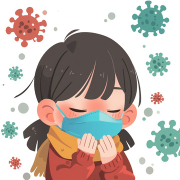 卡通防病毒人物素材