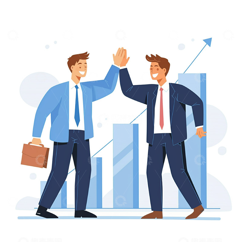 高清大图下载【趣麦麦图】扁平风格商务职场人员素材