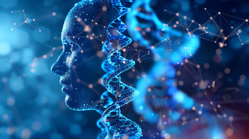 人工智能基因脸背景