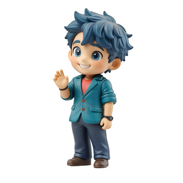 西装商务3D卡通人物