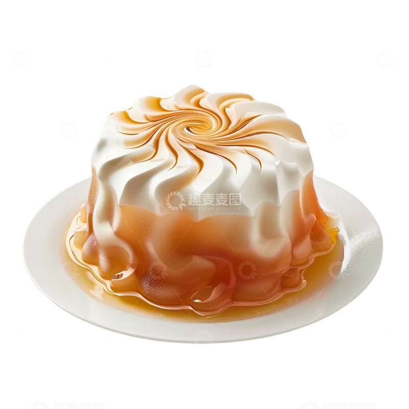 高清大图下载【趣麦麦图】奶油布丁果冻
