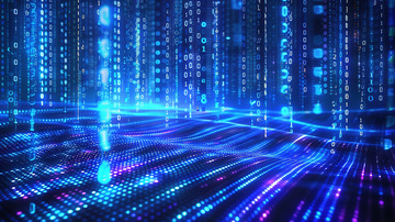 商务数据蓝色未来网络蓝色科技背景