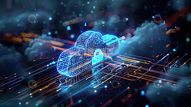 高清大图下载【趣麦麦图】-云存储数据安全智能背景