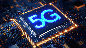 5G时代科技芯片智能背景