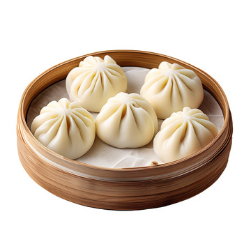 美食早餐灌汤蒸包
