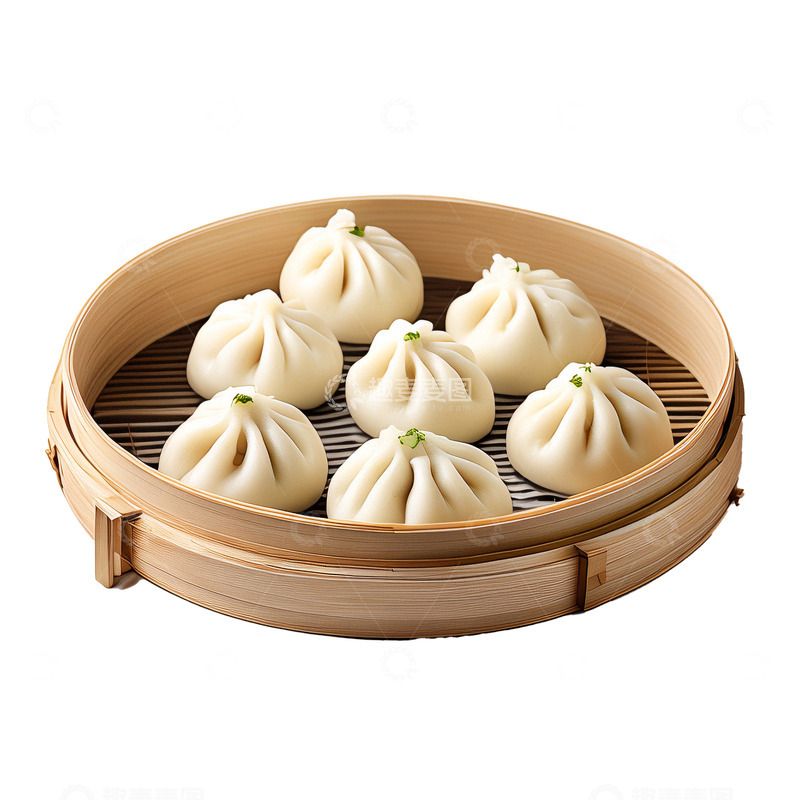 高清大图下载【趣麦麦图】美食早点小笼包