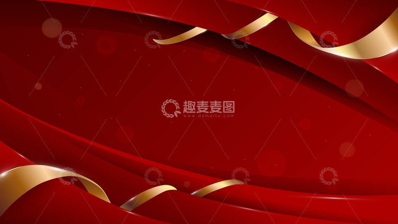 源文件下载【趣麦麦图】-矢量红色51劳动节丝绸背景