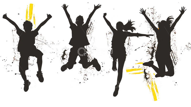 高清大图下载【趣麦麦图】庆祝五四青年庆祝背影插画3