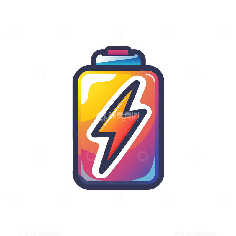 炫彩电池充电标识logo