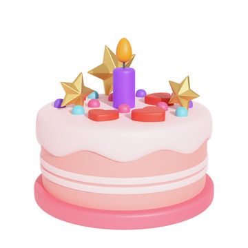 3D蛋糕生日蛋糕