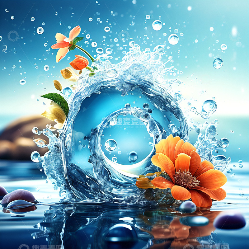 高清大图下载【趣麦麦图】夏季清爽背景