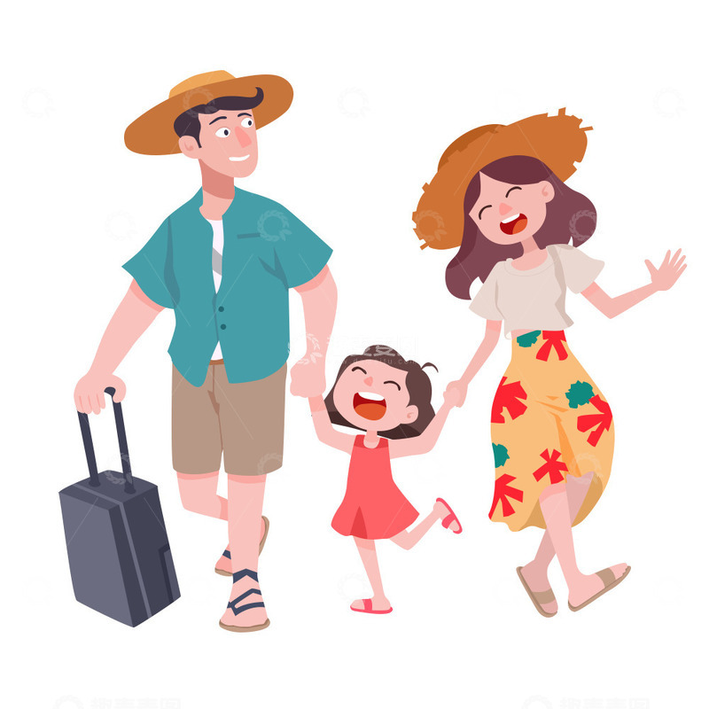 五一家人出行旅游