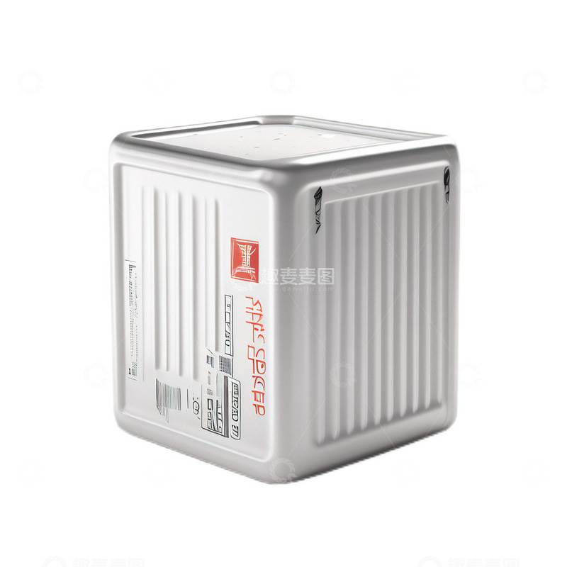 高清大图下载【趣麦麦图】3D立体真实奶箱箱子牛奶
