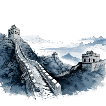 中国文化古建筑长城