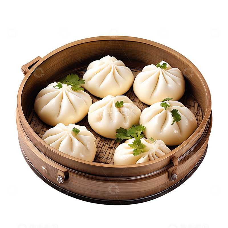 高清大图下载【趣麦麦图】早餐美食小笼包
