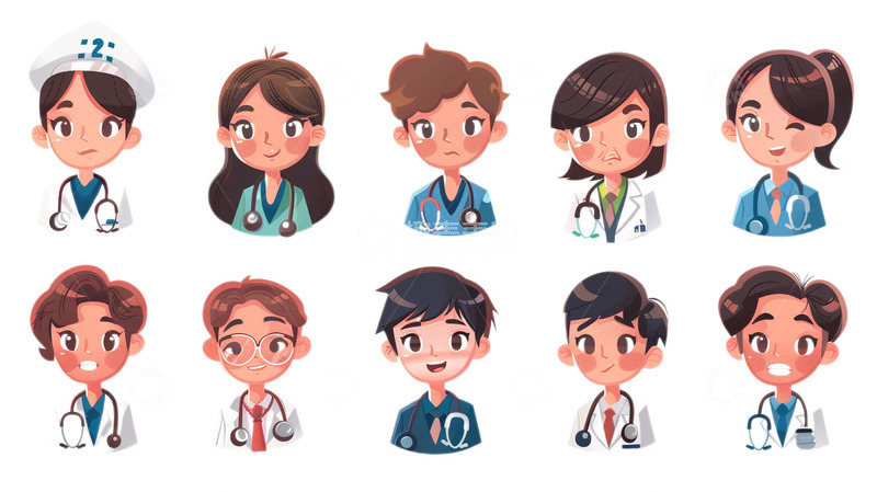 高清大图下载【趣麦麦图】五四青年节职业头像