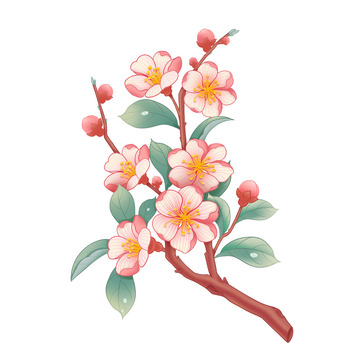 春天桃花开了