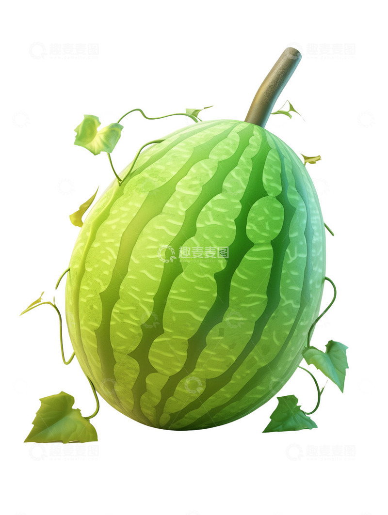 高清大图下载【趣麦麦图】-西瓜卡通水果
