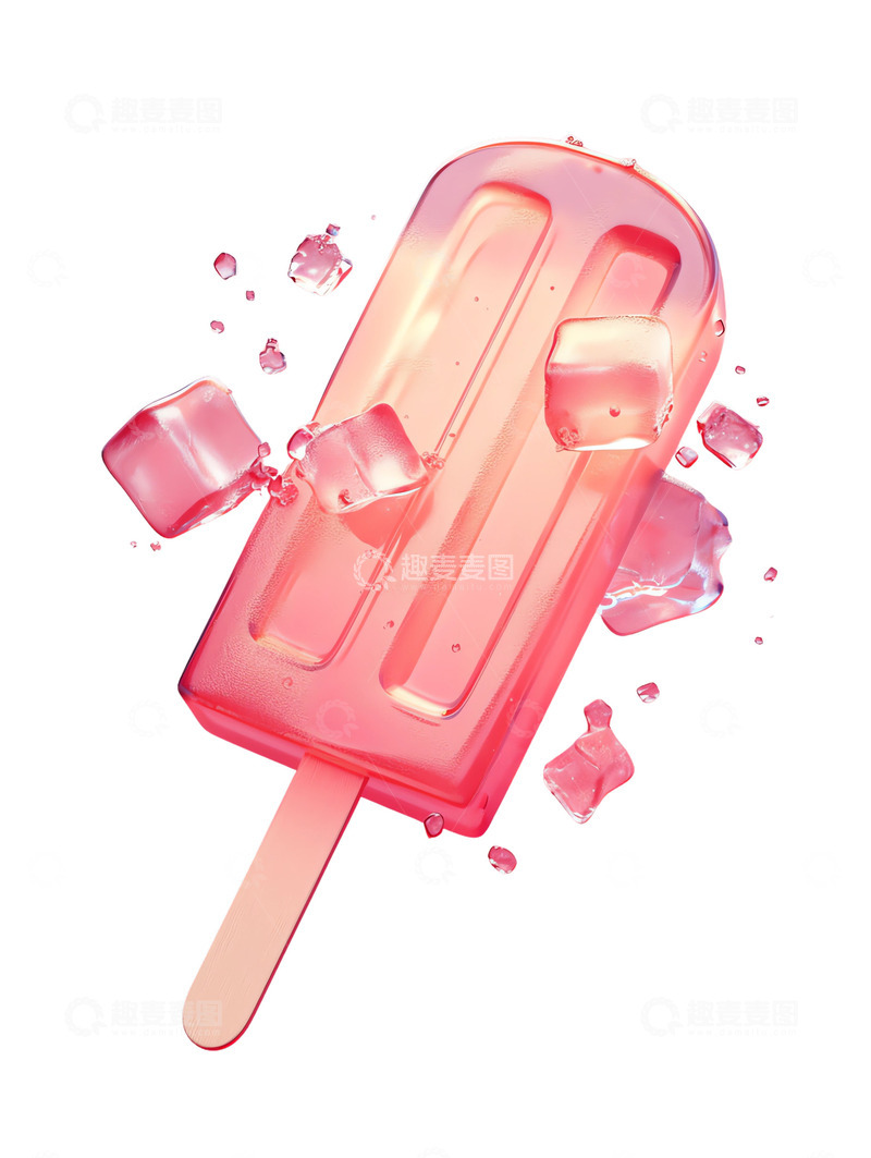 高清大图下载【趣麦麦图】草莓山楂水果冰棍美食夏天