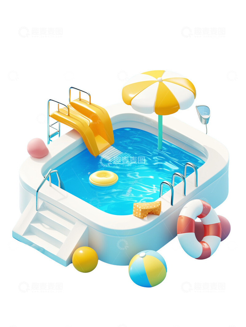 高清大图下载【趣麦麦图】-游泳池泳池夏天