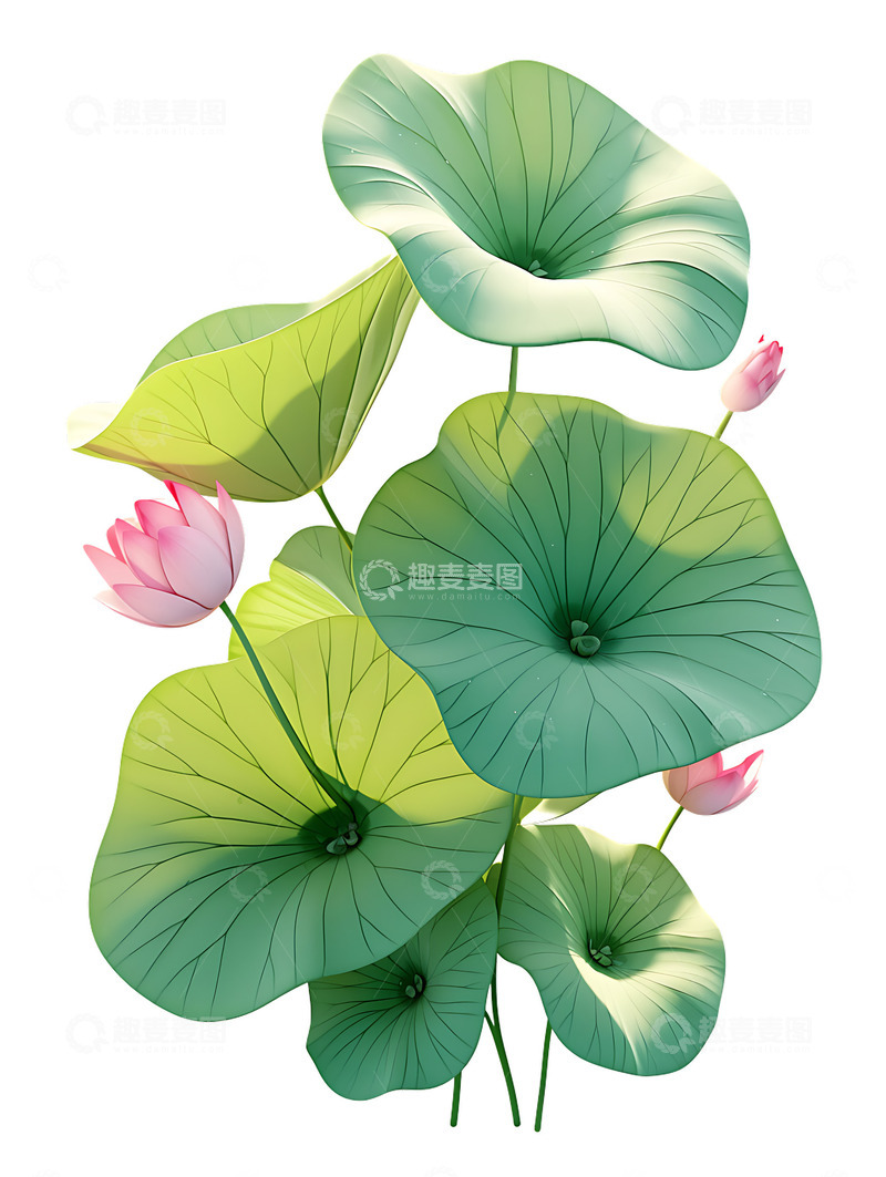 高清大图下载【趣麦麦图】-荷花荷叶植物2