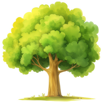 世界森林日免抠树木插画素材