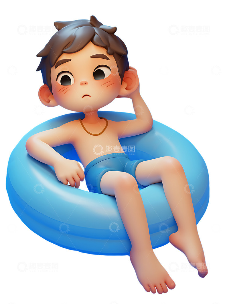 高清大图下载【趣麦麦图】游泳小孩夏季游泳7