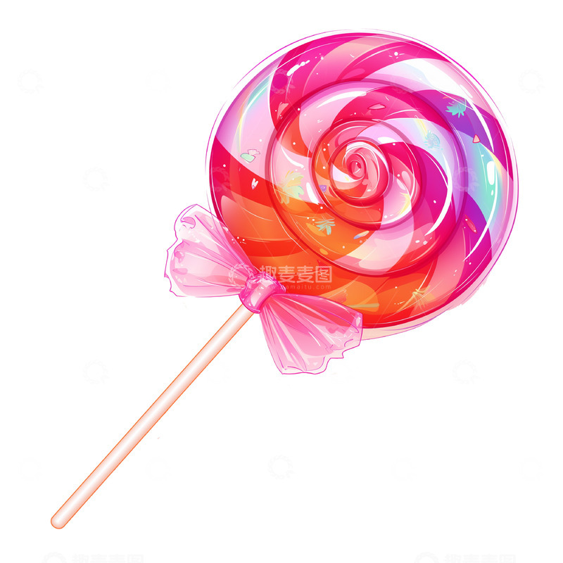 高清大图下载【趣麦麦图】卡通手绘棒棒糖免抠素材