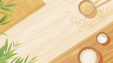 卡通动画风格粮食背景