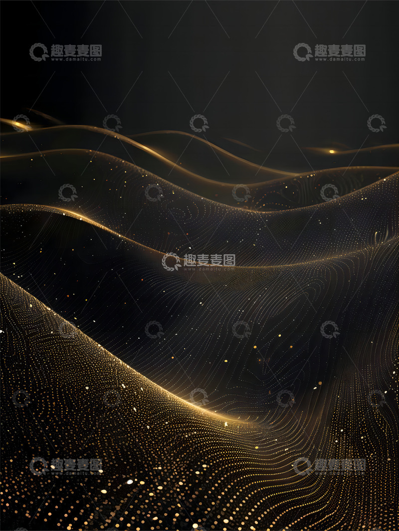 高清大图下载【趣麦麦图】黑金商务风格背景