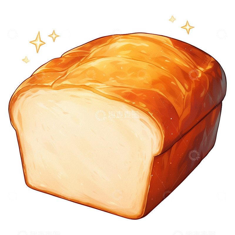 高清大图下载【趣麦麦图】美味吐司切片面包