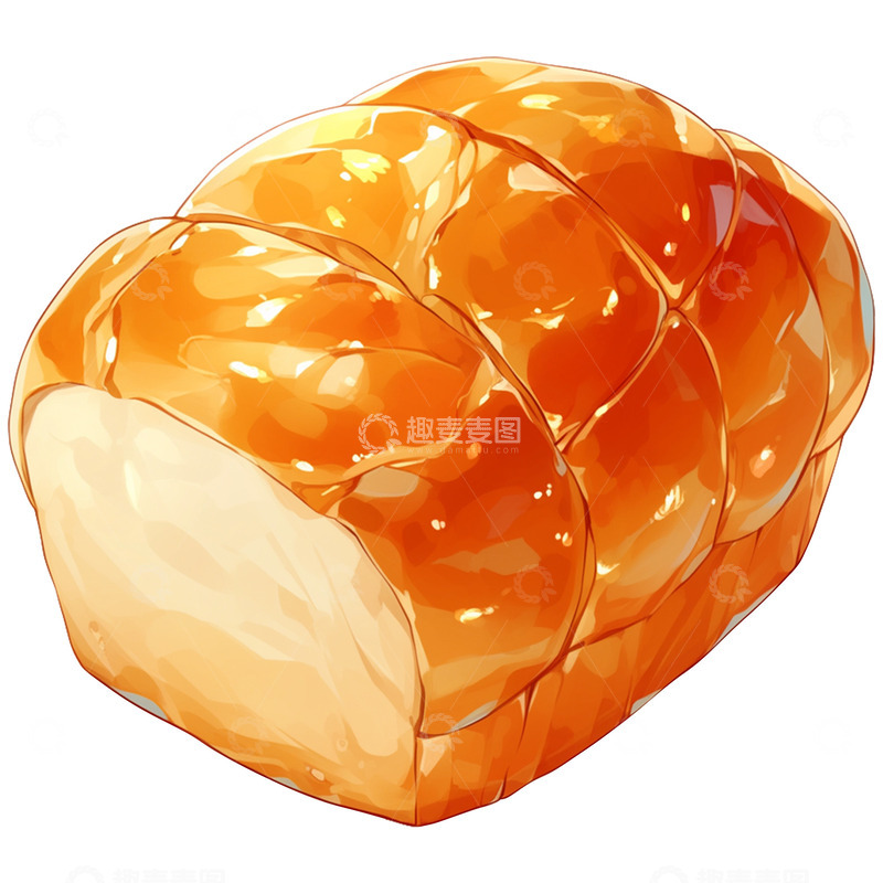 高清大图下载【趣麦麦图】金色奶油吐司面包