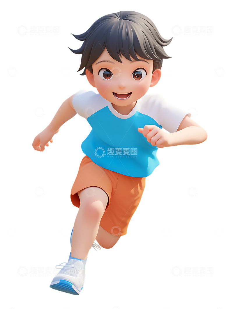 高清大图下载【趣麦麦图】-田径运动会运动员3