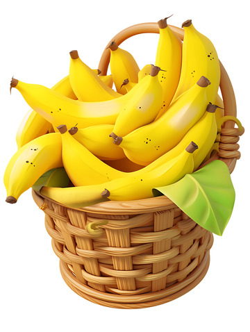 装满香蕉的果篮