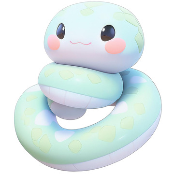 蛇宝宝拟人化卡通插画形象