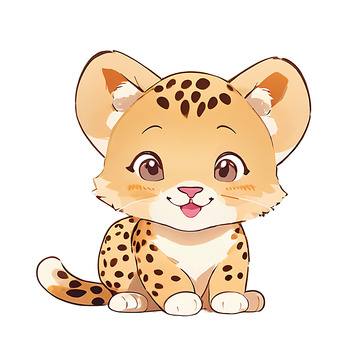一只可爱小猎豹