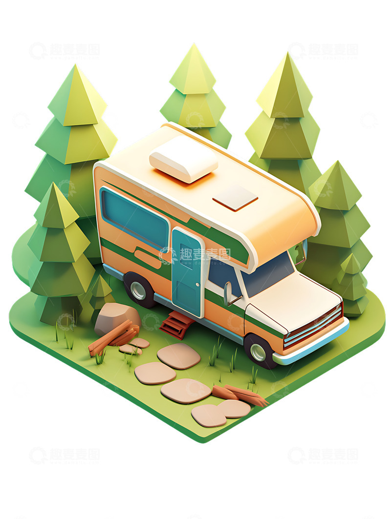 高清大图下载【趣麦麦图】-户外房车旅行