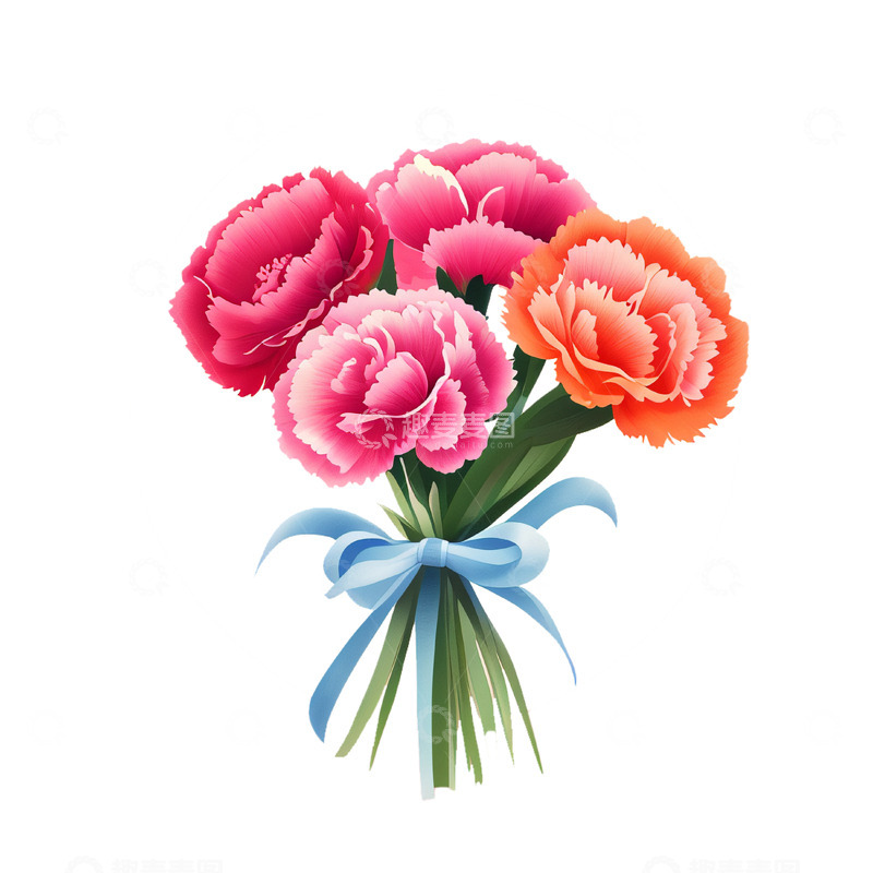 高清大图下载【趣麦麦图】康乃馨鲜花礼物