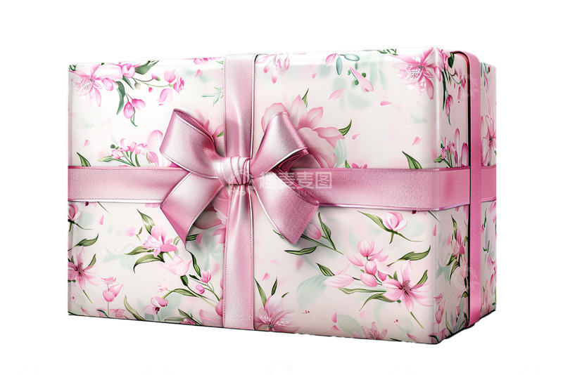 高清大图下载【趣麦麦图】3d节日粉色包装礼物盒