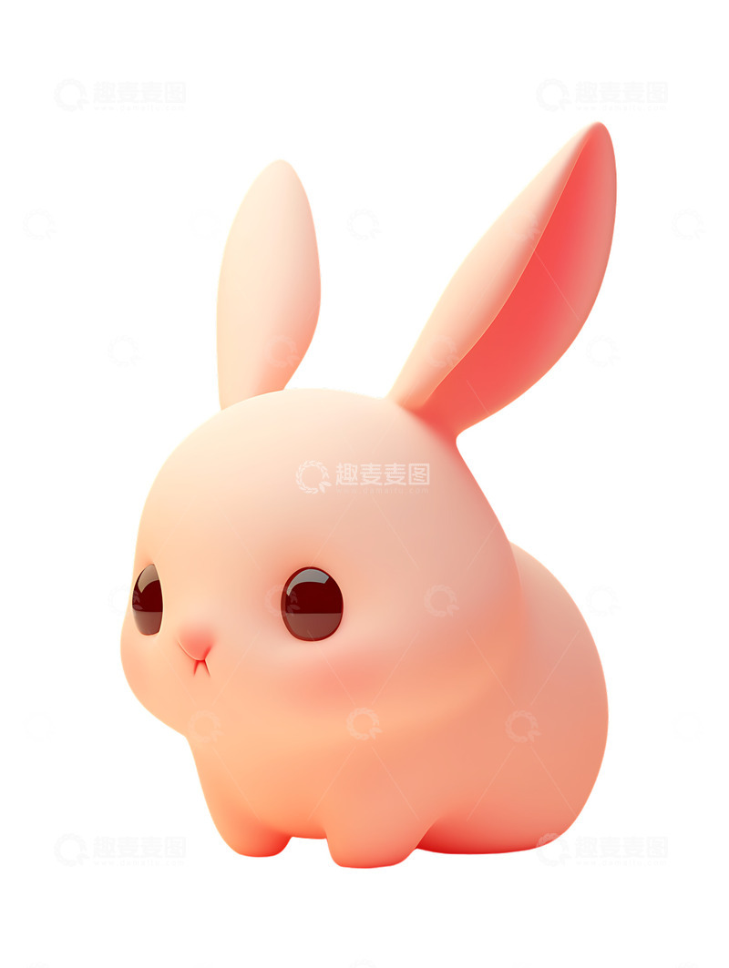 高清大图下载【趣麦麦图】可爱的小兔子玉兔
