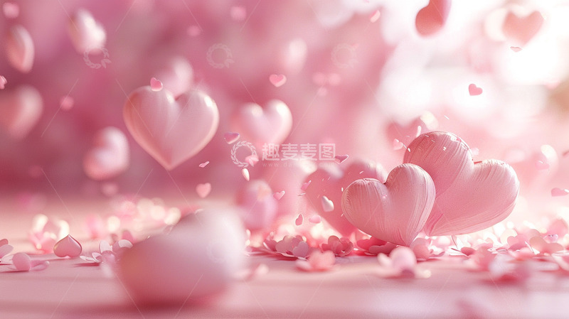 高清大图下载【趣麦麦图】情人节节日背景