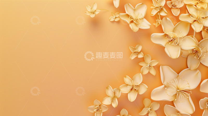 高清大图下载【趣麦麦图】黄色花瓣的背景