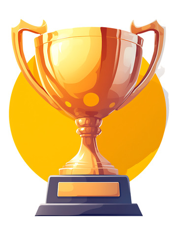 奖杯卡通插画2