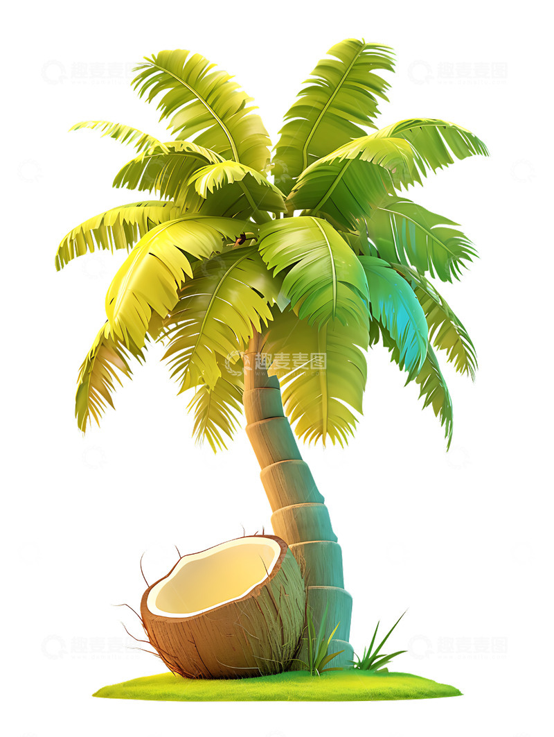 高清大图下载【趣麦麦图】椰子树椰树植物2