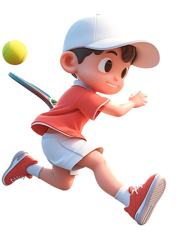 打网球的小男孩2